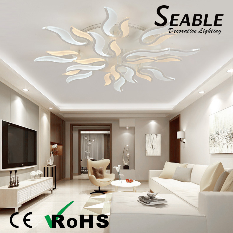 Nordic Style Postmodern Jewelry Store Indoor Light Creative Art Design Flower LED Ceiling Lamp