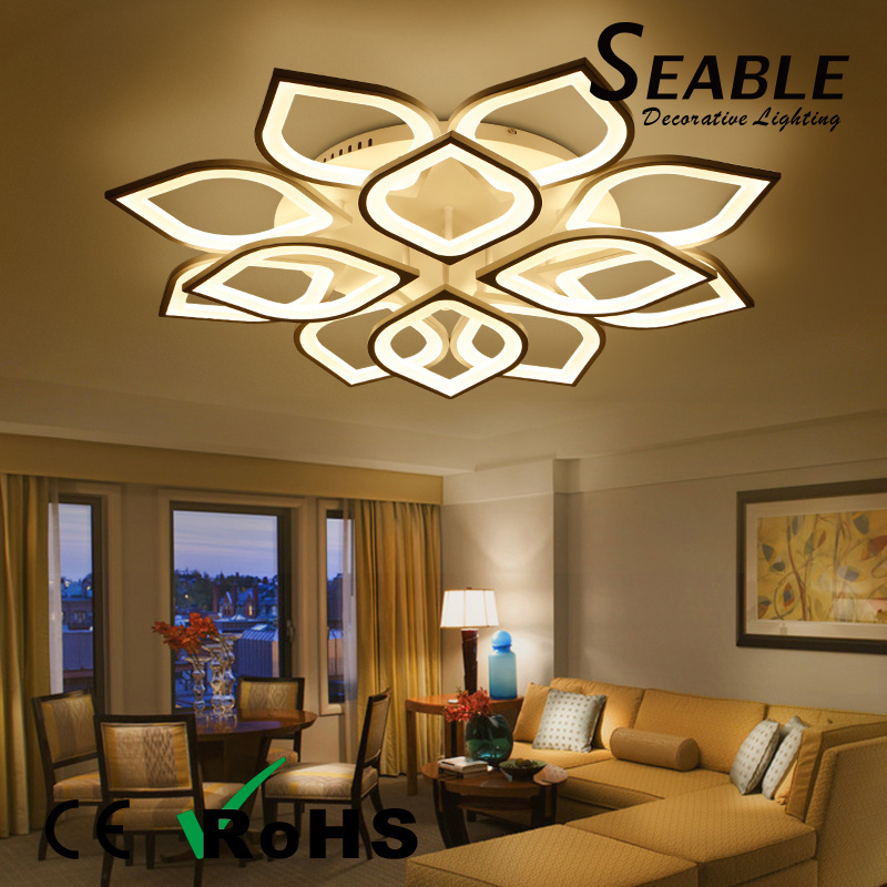 Postmodern Flower Shape Ceiling Lamp Indoor Nordic Modern Style Creative LED Celling light