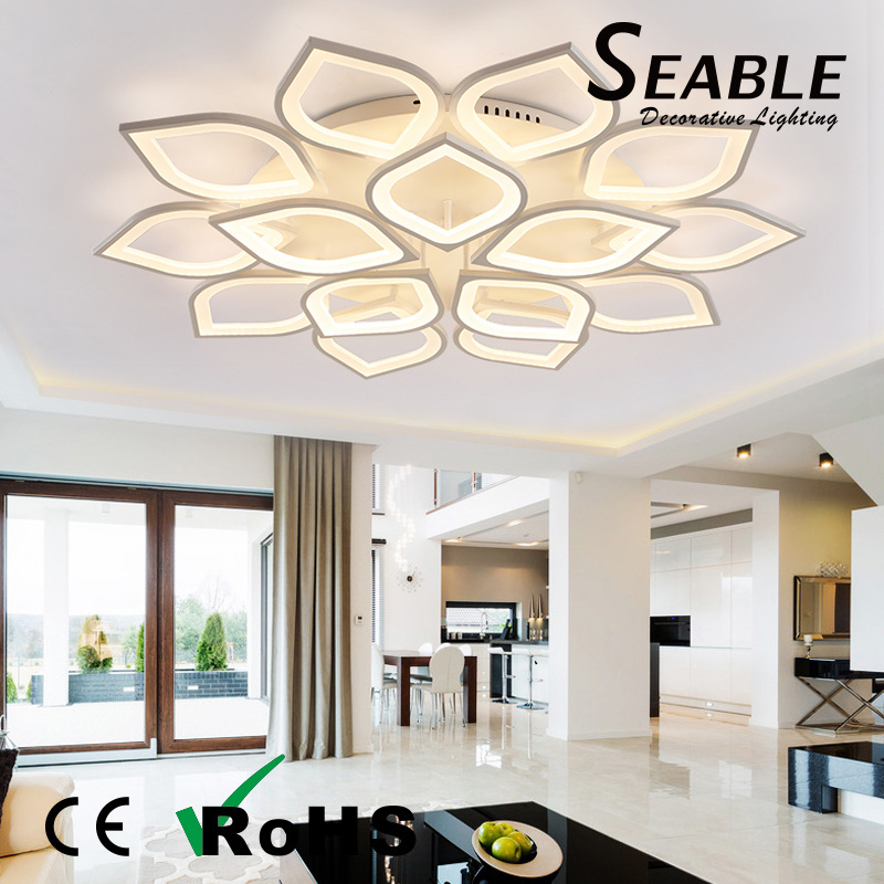 Postmodern Flower Shape Ceiling Lamp Indoor Nordic Modern Style Creative LED Celling light