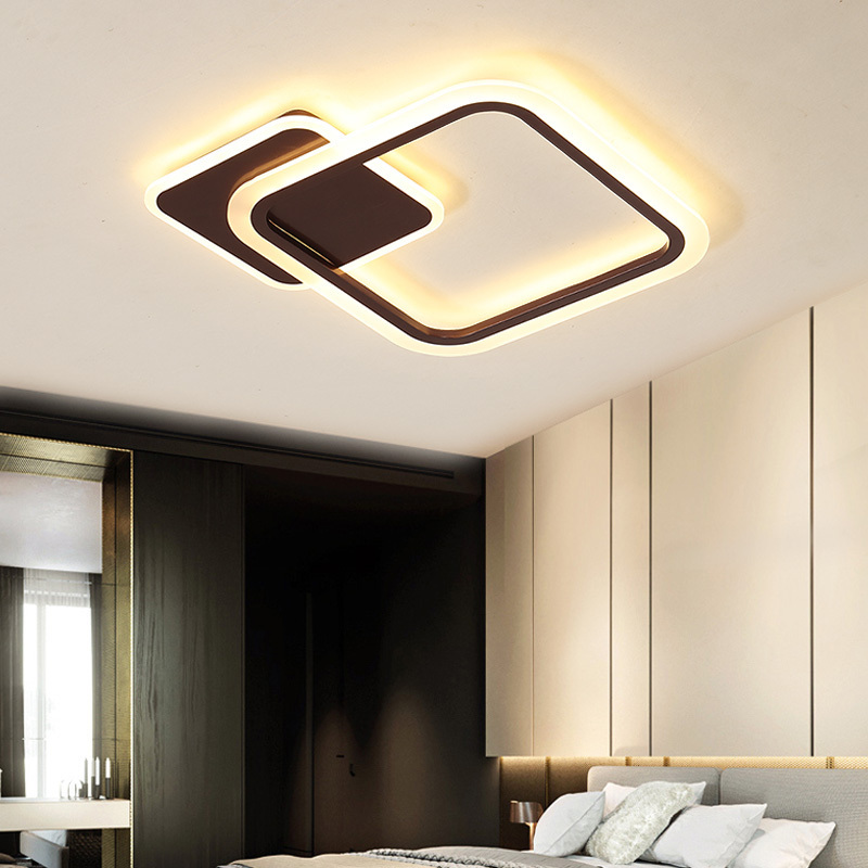 High Quality White Square Decorative Residential Coffee Bar Led Ceiling Light