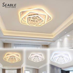 Excellent manufacturer k9 crystal pendant led ceiling light fixture creative decoration ceiling light