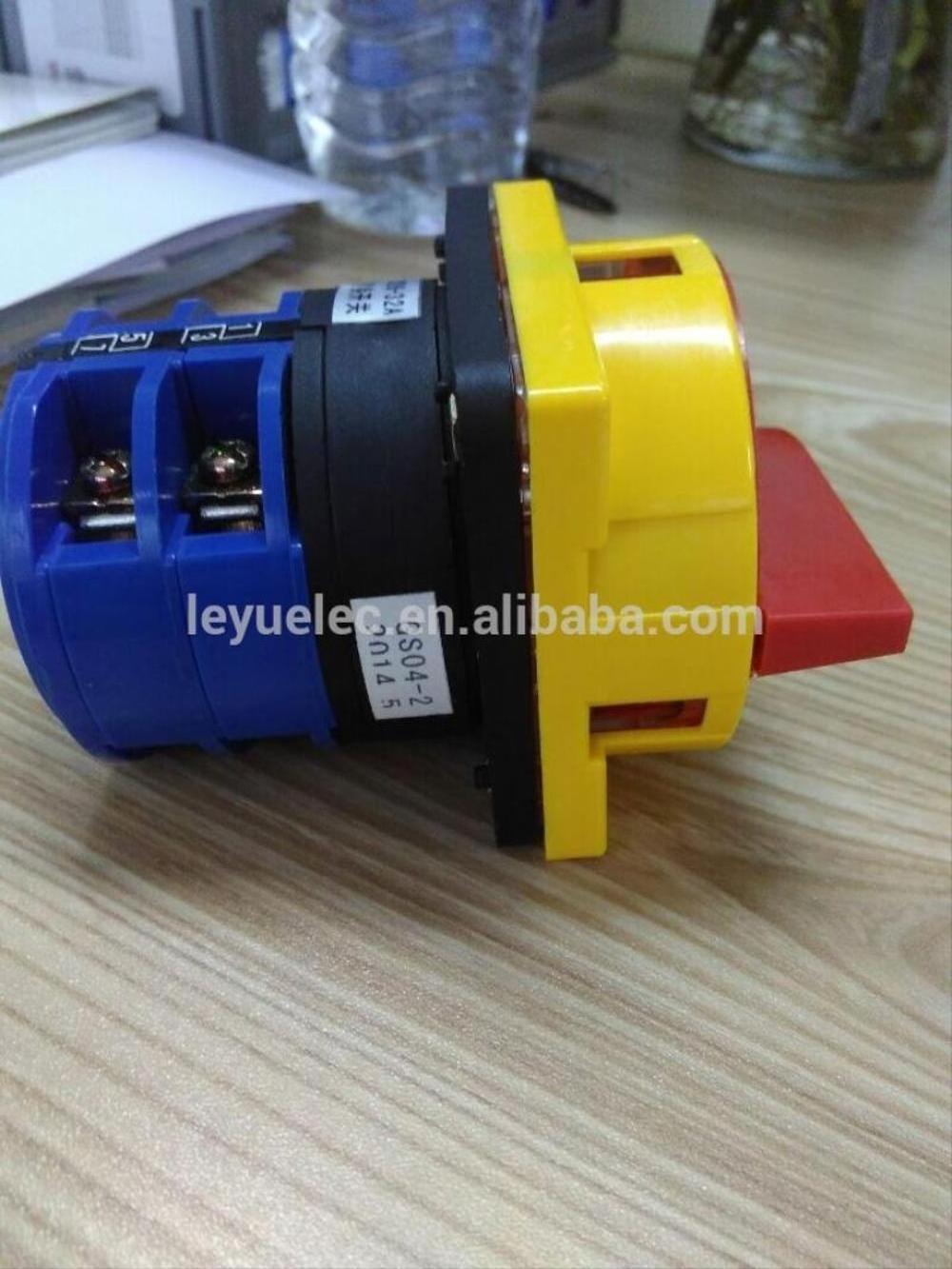 LW26 GS series 20A 32A changeover cam switch with  control panel switch ON-OFF rotary switch