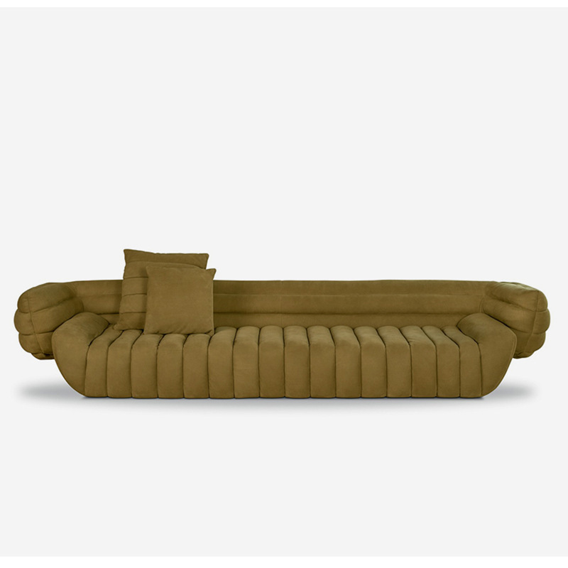 OKF In stock luxury sofa unique banana boat shaped design furniture living room fabric italian design sofa