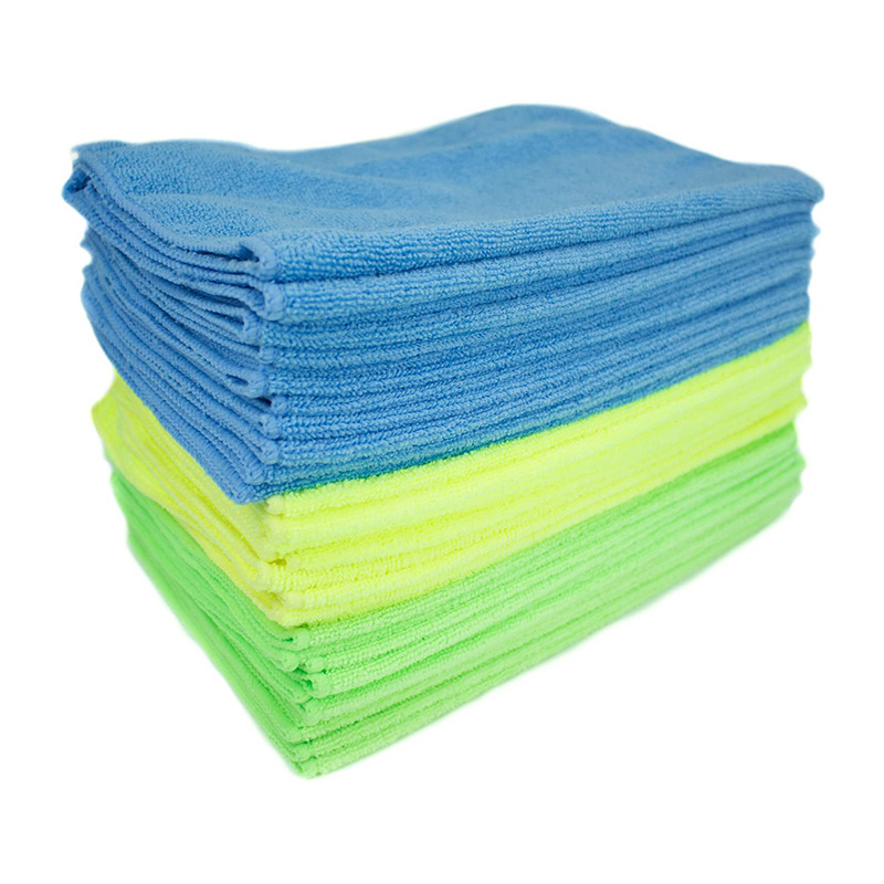 double side deluxe dual fabric bamboo cleaning cloth car washing microfiber towel