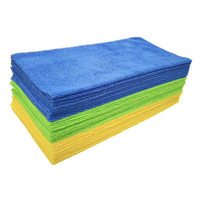 double side deluxe dual fabric bamboo cleaning cloth car washing microfiber towel