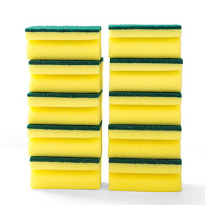 kitchen cleaning dish sponge for washing dishes I-shaped composite sponges scouring pads