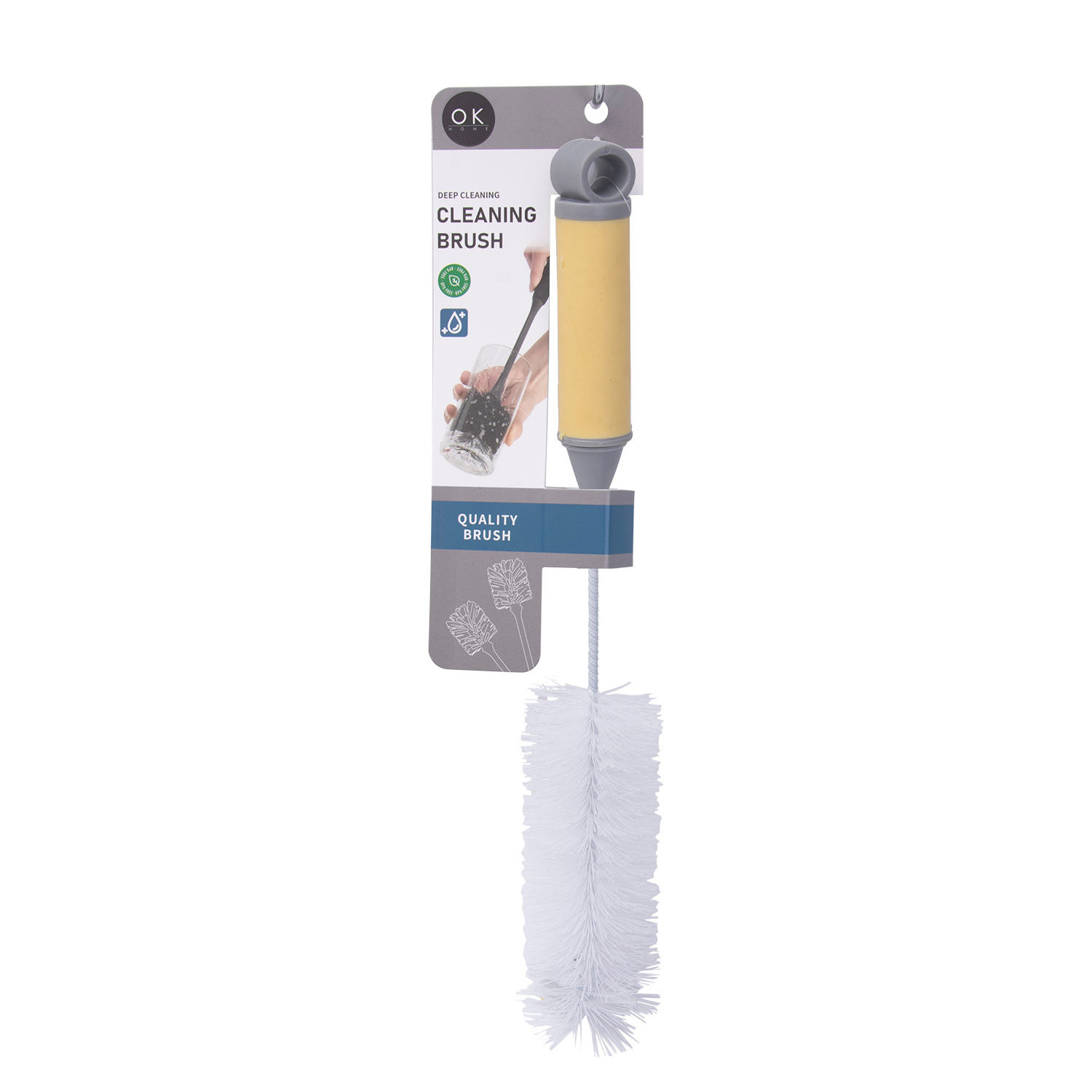 Household Bendable Water Bottle Cleaning Brush with Anti-Slip Handle   Durable Bristle Bottle Brush for Narrow Neck Bottle