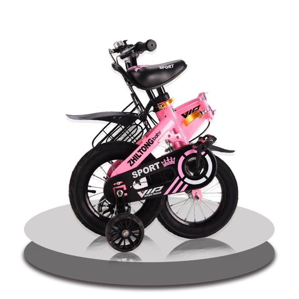 Factory Wholesale Kids Bicycle with Training Wheels 12 14 16 Inch Folding Kids' Bike for Boys Girls