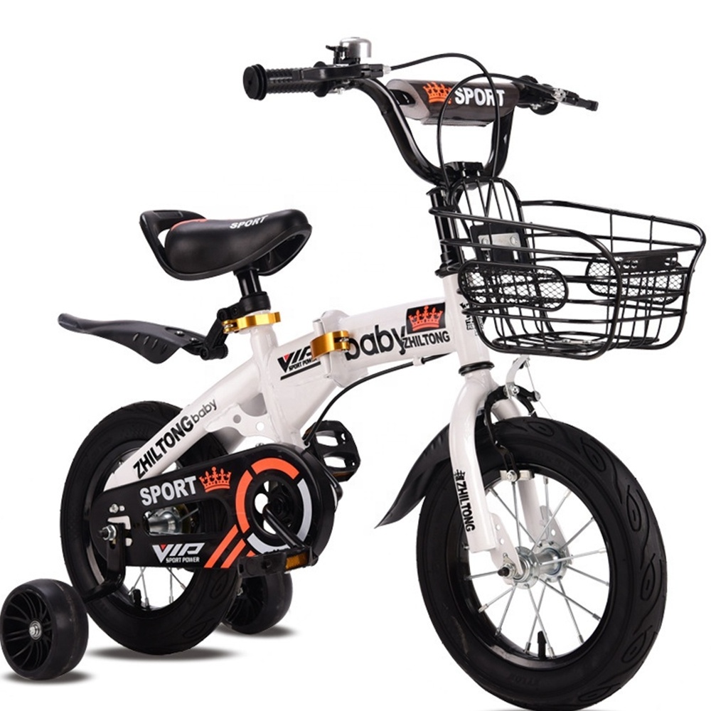 Factory Wholesale Kids Bicycle with Training Wheels 12 14 16 Inch Folding Kids' Bike for Boys Girls