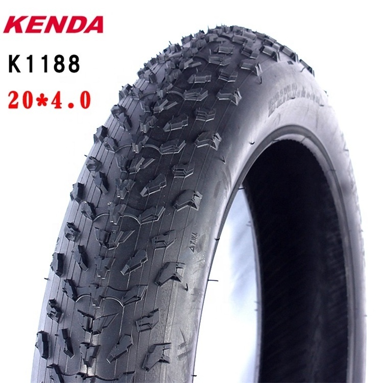 KENDA K1188 20 Inch 60TPI 20x4.0 Tire Fat Bike Tire Wide Tire Tube for Snow Beach Bike Fatbike