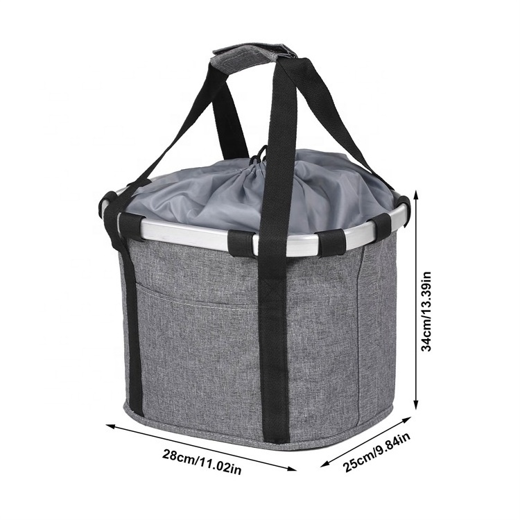 Quick Release Folding Dog Carrier Bag Detachable Bicycle Handlebar Front Basket Bike Basket