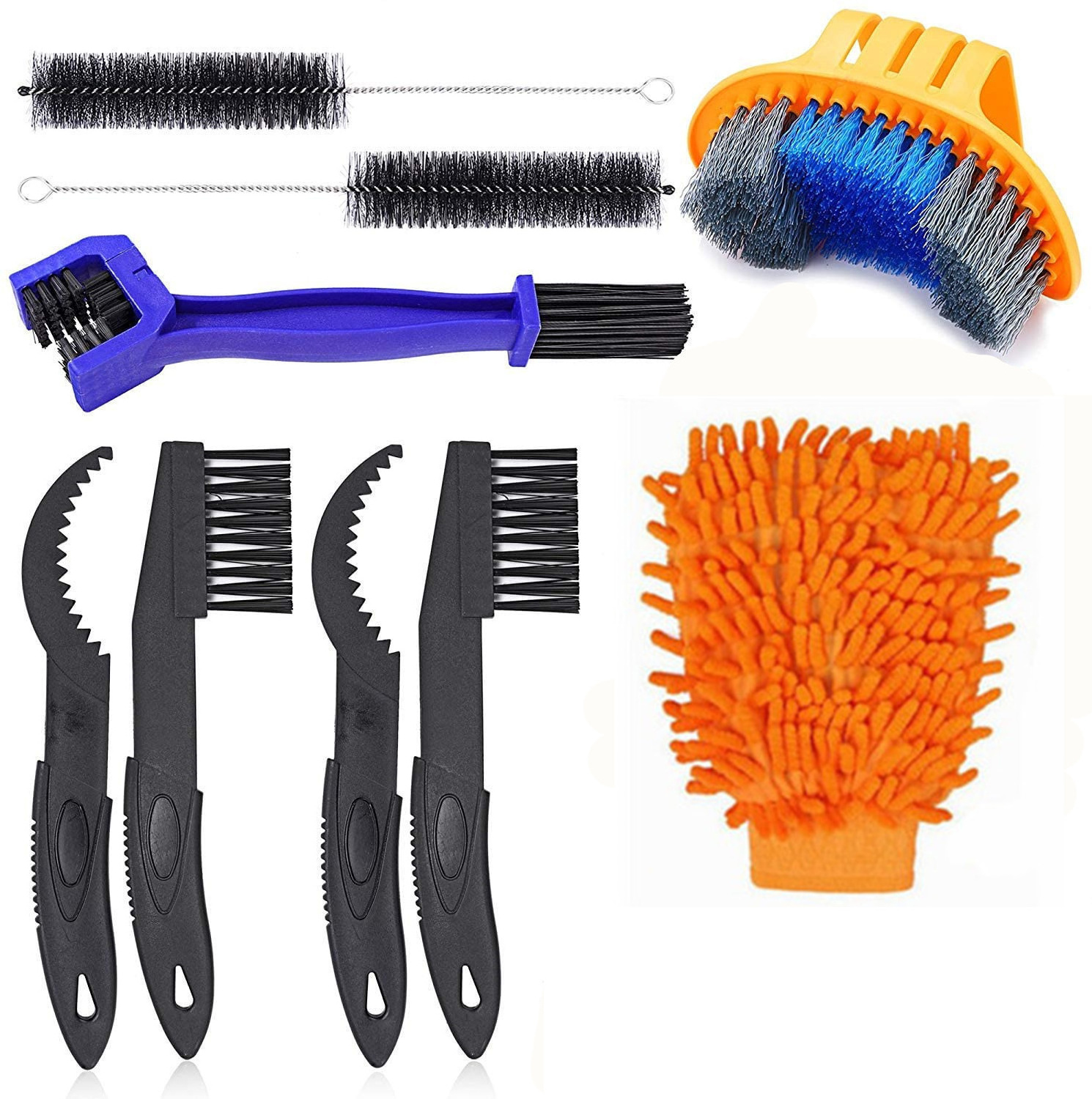 Professional Motorcycle Bicycle Cleaning Brush Bicycle Chain Cleaning Tools Set