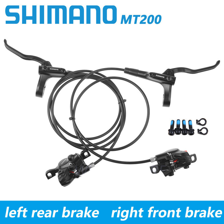 Shimano MT200 MTB Hydraulic Oil Press Disc Brake with Brake Rotor for Mountain Bicycle Bike Parts