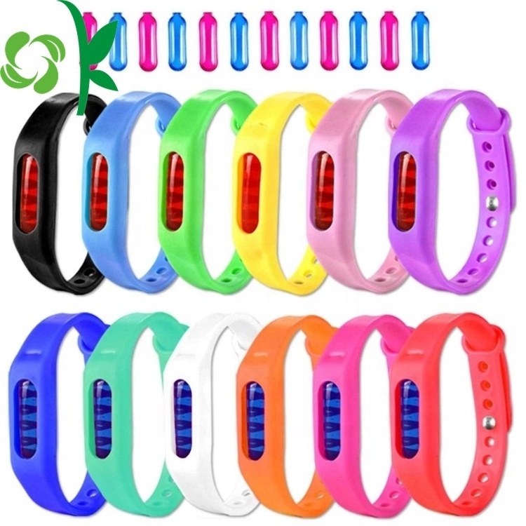 OKSILICONE Amazon Hot Selling Silicone Mosquito Repellent Bracelets Anti Mosquito Repellent Adjustable Eco-friendly Bracelets