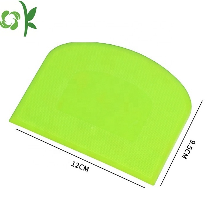 OKSILICONE Soft Plastic Dough Cutter Multipurpose Scrappers for Bread Dough Cake Fondant Icing