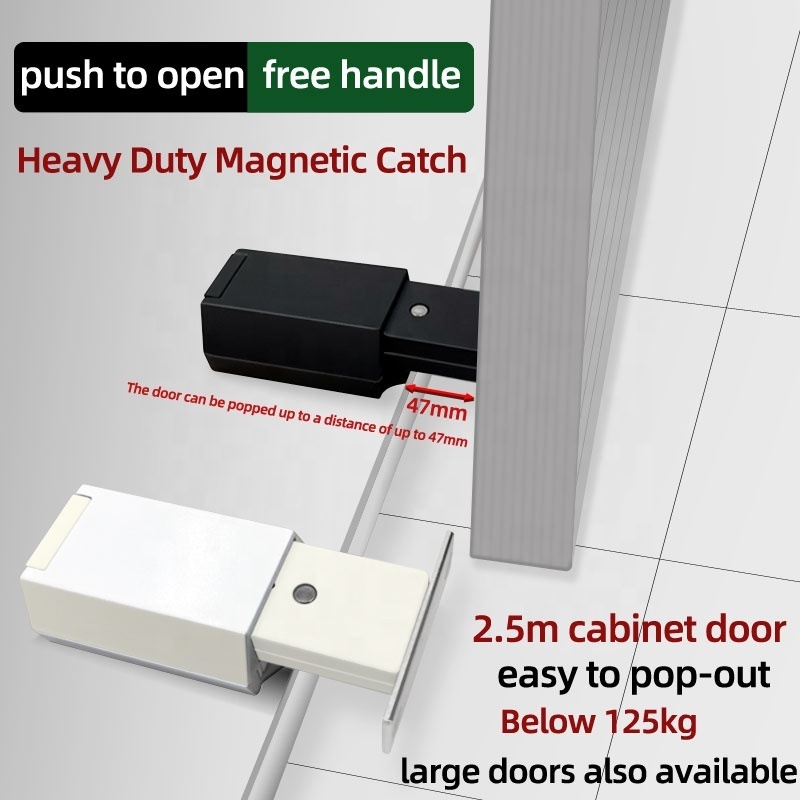 Heavy Duty Magnetic Door Catches & Door Closers Strong push to open latch for drawer cabinet