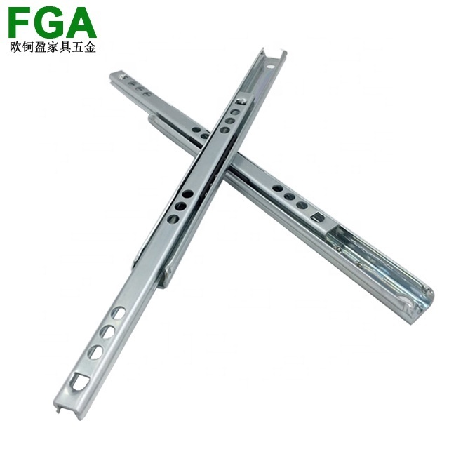 FGA 17mm mini Partial Extension Ball Bering Two Way Travel Drawer Slides