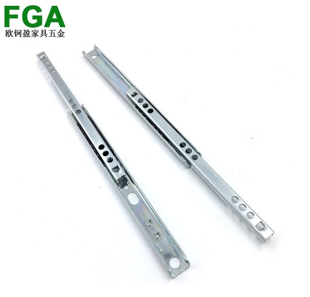 FGA 17mm mini Partial Extension Ball Bering Two Way Travel Drawer Slides