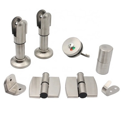 Manufacturer Stainless Steel Suit Bathroom Public Toilet Cubicle Partition Hardware accessories