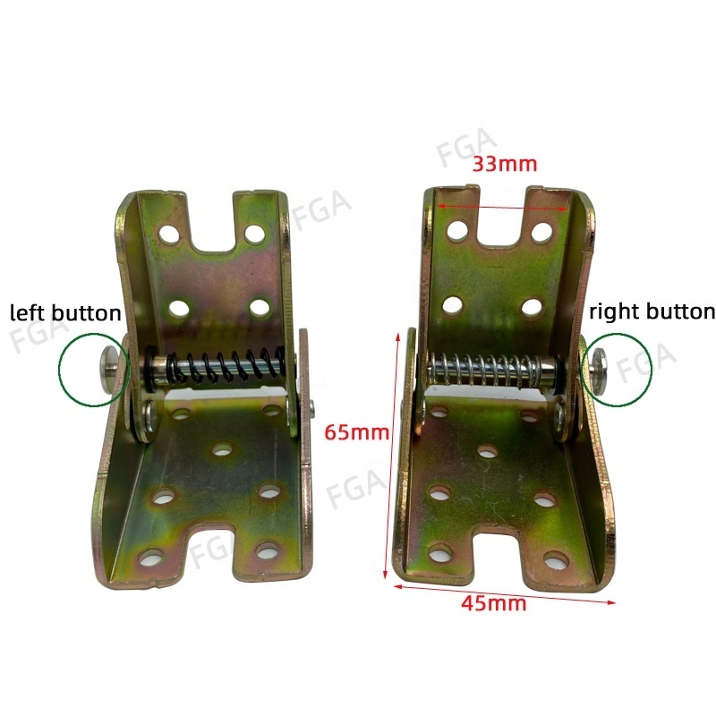 Folding 90 degree hinged furniture locking metal foldable table leg bracket hinges