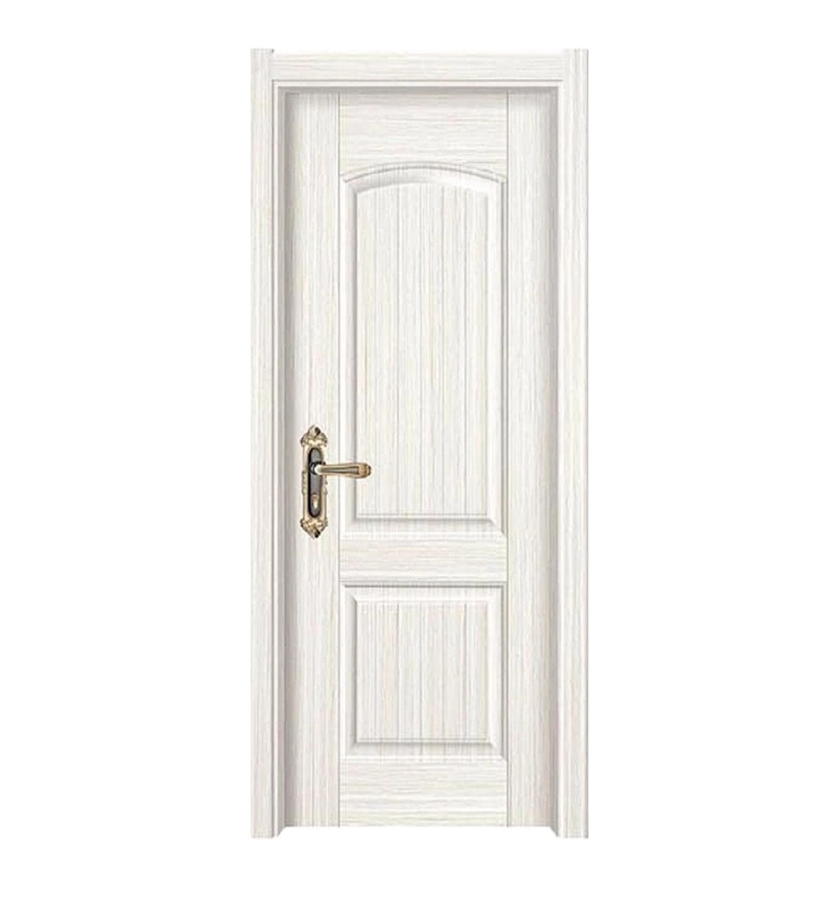 Waterproof High Quality Hinges In Nigeria PVC Wooden Office Door Indoor Interior Natural Interior Lacquer free wooden doors p