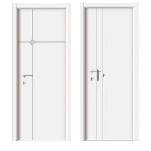 Waterproof High Quality Hinges In Nigeria PVC Wooden Office Door Indoor Interior Natural Interior Lacquer free wooden doors p