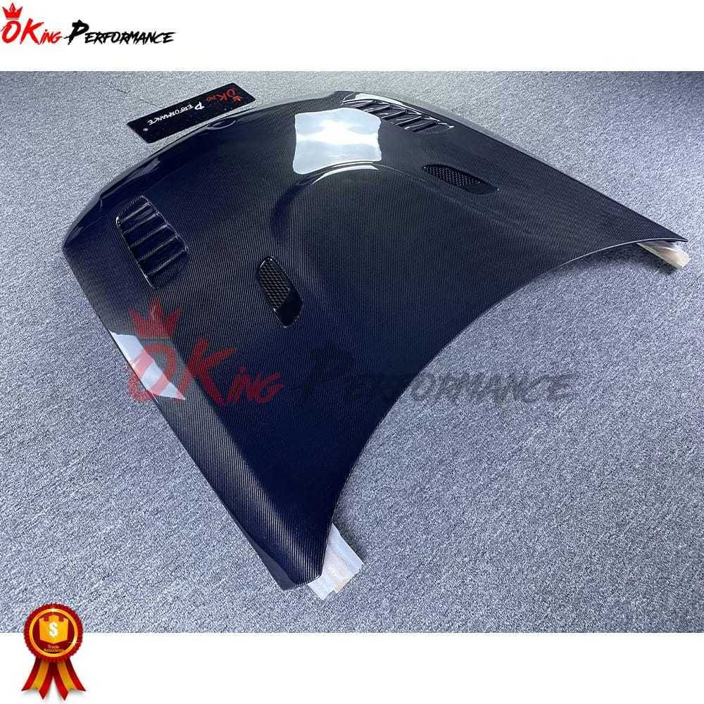 V Style Carbon Fiber Hood For BMW 3 Series E90 LCI Bonnet