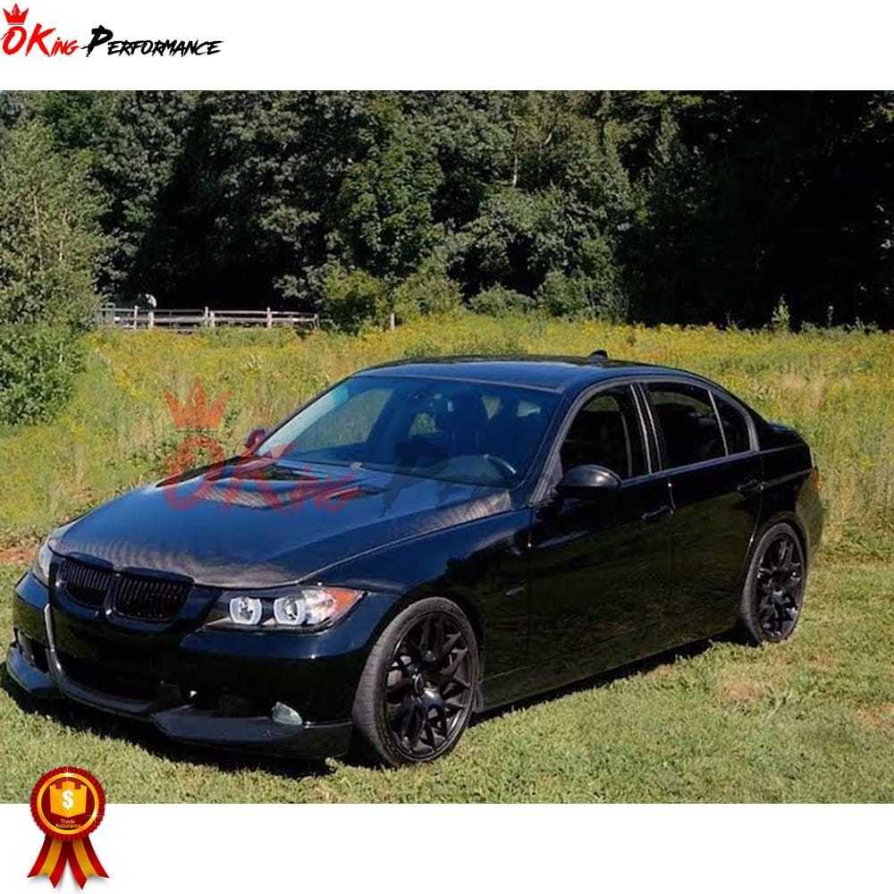 M Style Carbon Fiber Car Hood For BMW 3 Series E90 Prefacelift 2005-2008 Engine Bonnet