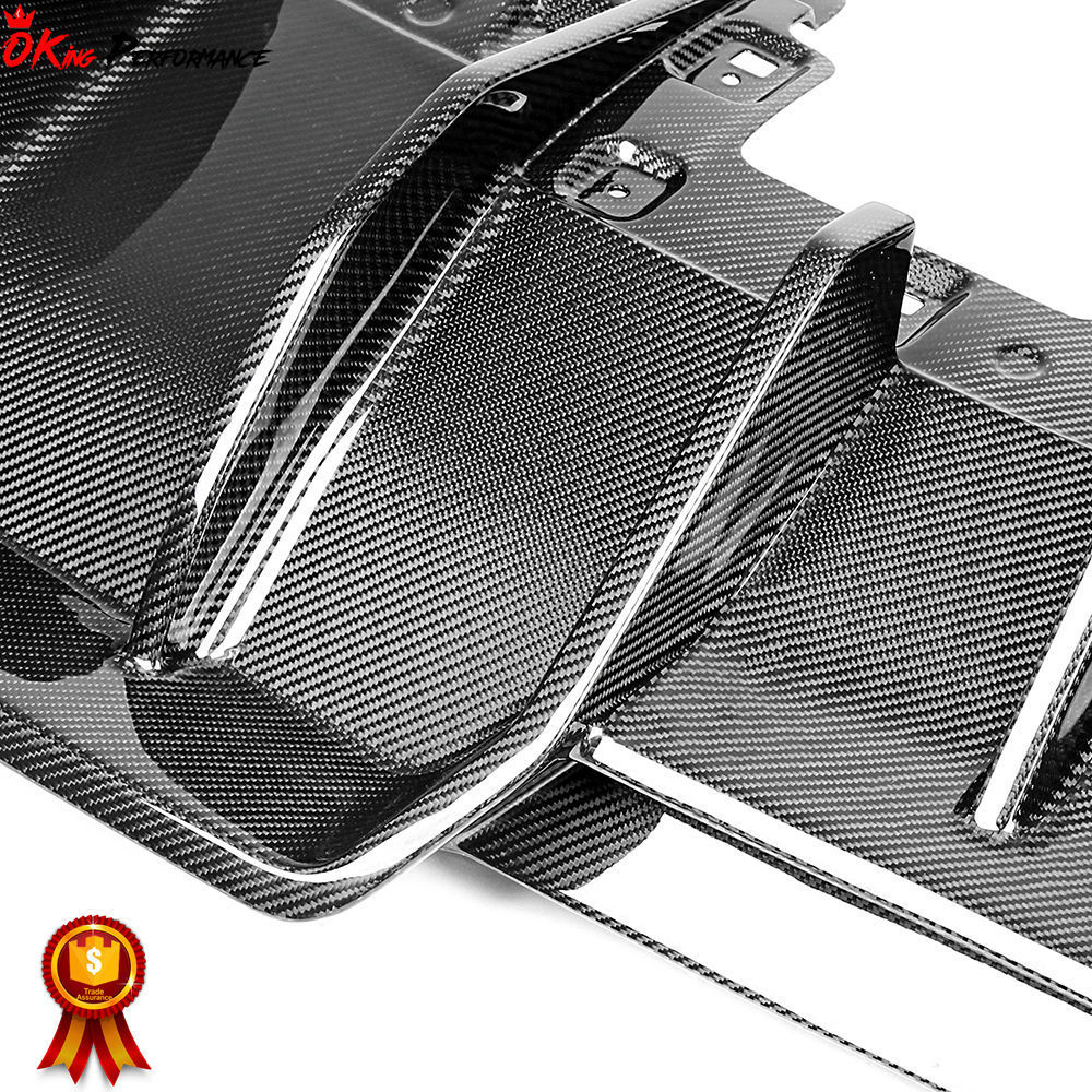 9 Splitters ! Dry Carbon Fiber Rear Diffuser For Lamborghini Huracan EVO Bodykit