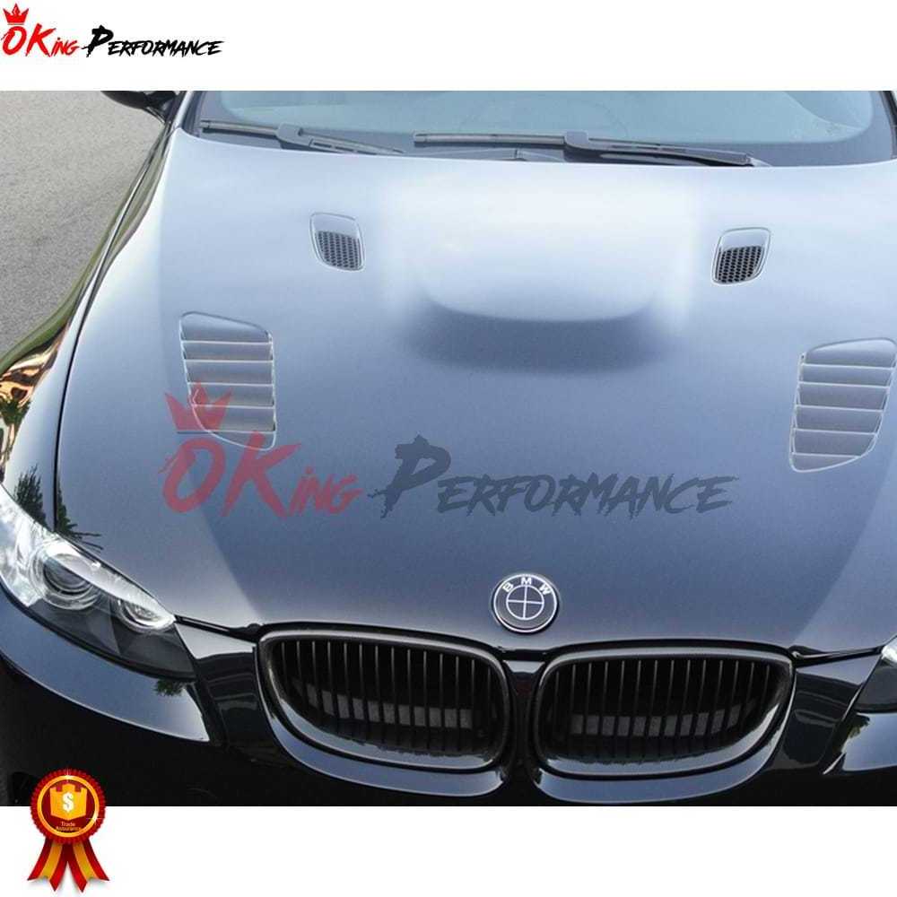 V Style Carbon Fiber Hood For BMW 3 Series E90 LCI Bonnet