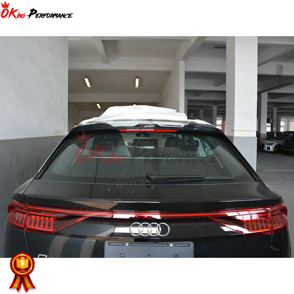 Rsp Style Dry Carbon Fiber Roof Spoiler For AUDI Q8 2018-2022 wing