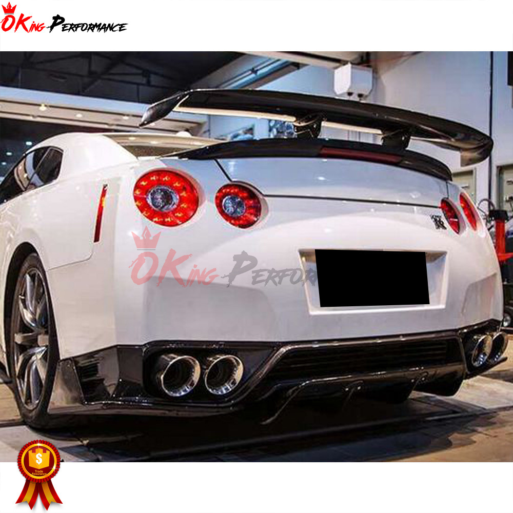 VAR Style  2008-2019 Carbon Fiber (Cfrp) Rear Spoiler Wings For NISSAN R35 GTR