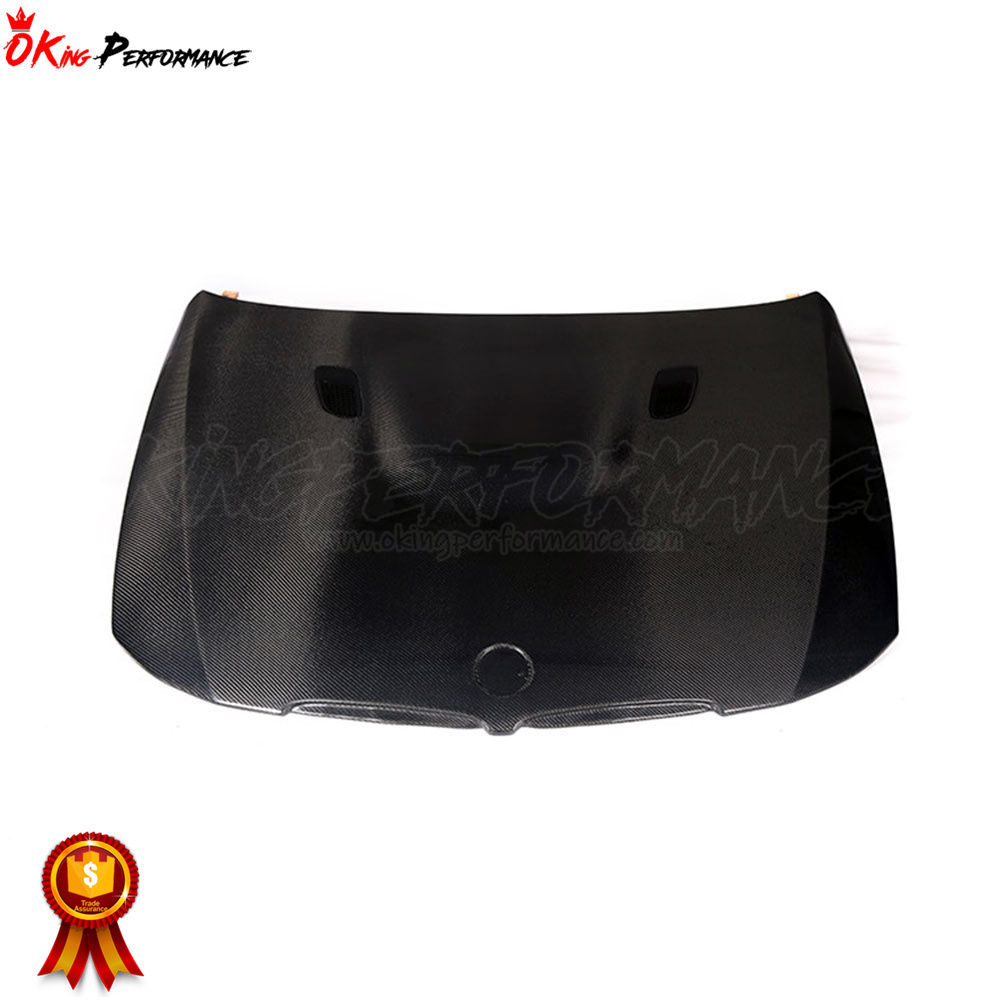 M Style Carbon Fiber Car Hood For BMW 3 Series E90 Prefacelift 2005-2008 Engine Bonnet