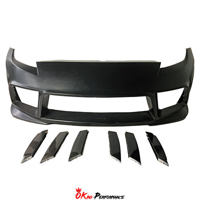 Weber Sports Zenit Line Style Half Carbon Fiber Front Bumper For NISSAN 370Z Z34 Body Kit