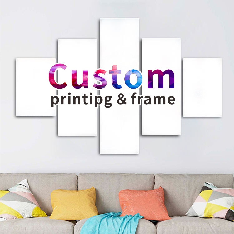 Wholesale Custom-Size Multi-Panel Canvas Print Poster Home Decor Wall Art Digital Printing for Hotels