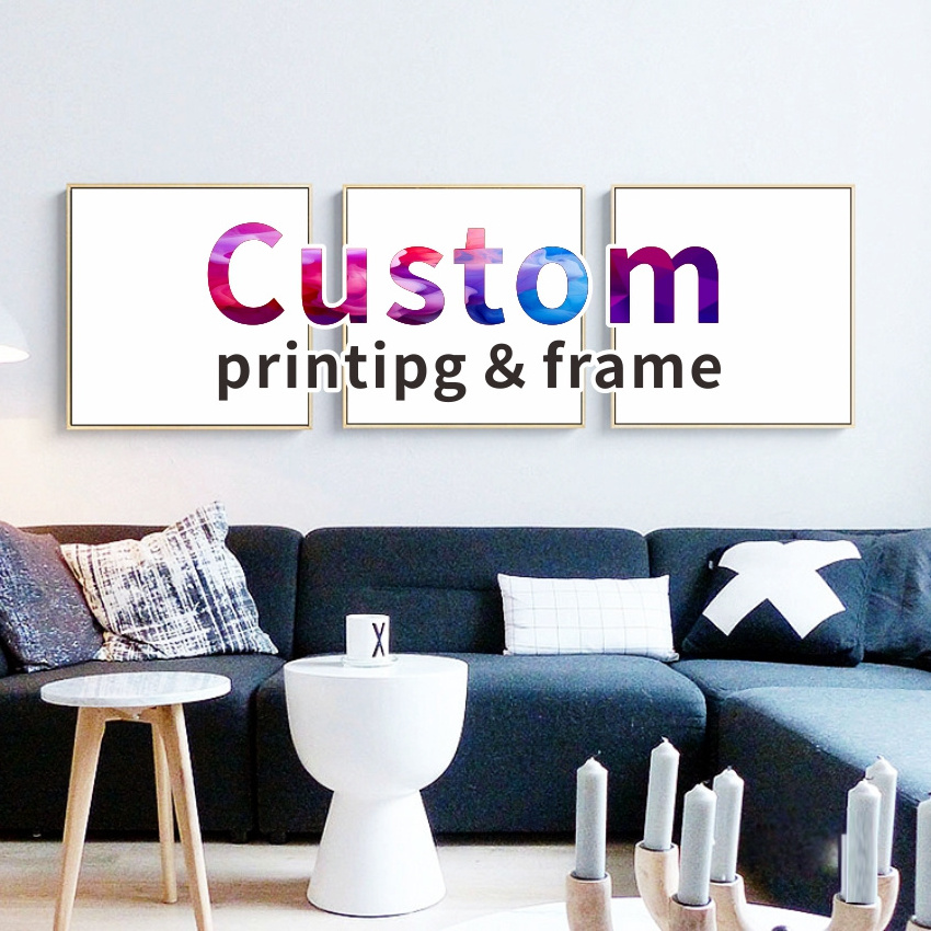 Wholesale Custom-Size Multi-Panel Canvas Print Poster Home Decor Wall Art Digital Printing for Hotels