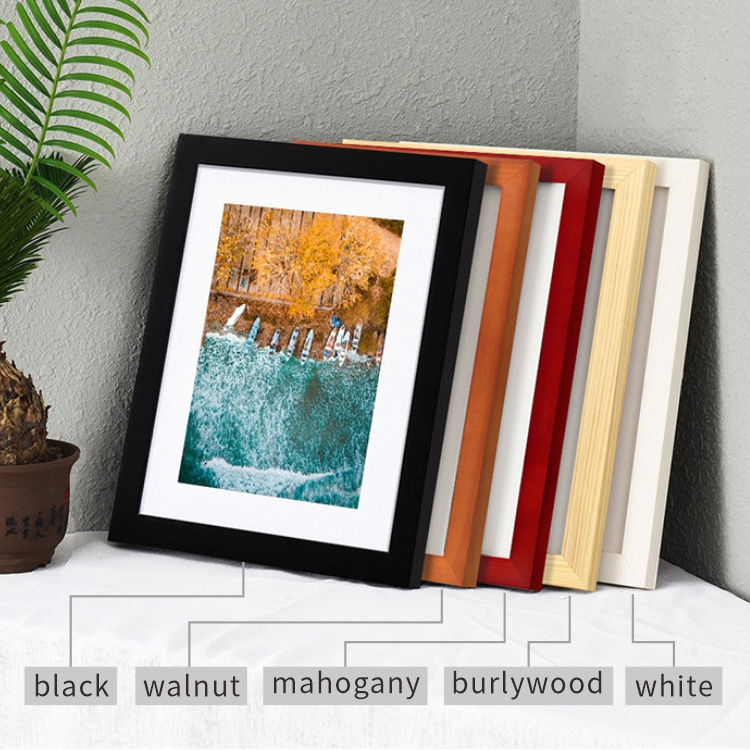 Wholesale Snap Photo and home decor Picture Frame Various Sizes Durable wooden  Photo Frames