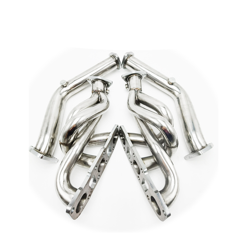 STAINLESS HEADER MANIFOLD+DOWNPIPE EXHAUST for NISS@N 03-06 350Z Z33/G35 V35 VQ35DE