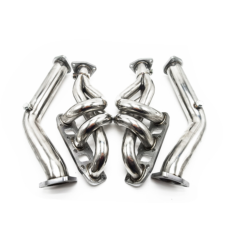 STAINLESS HEADER MANIFOLD+DOWNPIPE EXHAUST for NISS@N 03-06 350Z Z33/G35 V35 VQ35DE