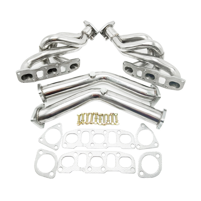 STAINLESS HEADER MANIFOLD+DOWNPIPE EXHAUST for NISS@N 03-06 350Z Z33/G35 V35 VQ35DE