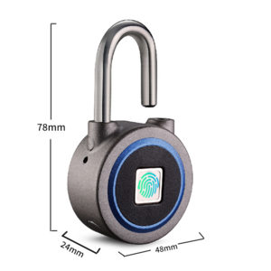 OKLOK Smart Fingerprint Blue&tooth waterproof round padlock for locker