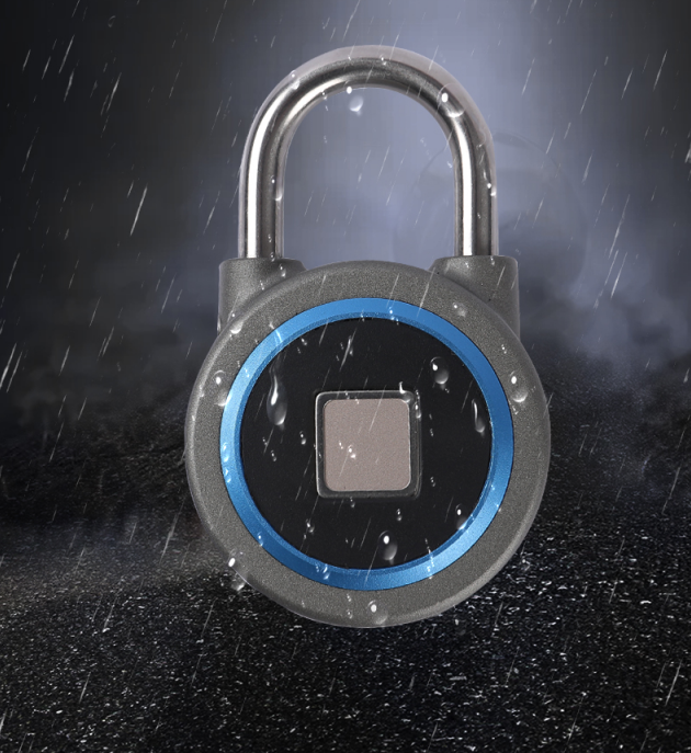 OKLOK Smart Fingerprint Blue&tooth waterproof round padlock for locker