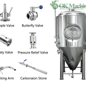 OK-B6 1000L 2000L Factory Machines Alcohol Production Equipment Micro Brewery Beer Brewing Equipment