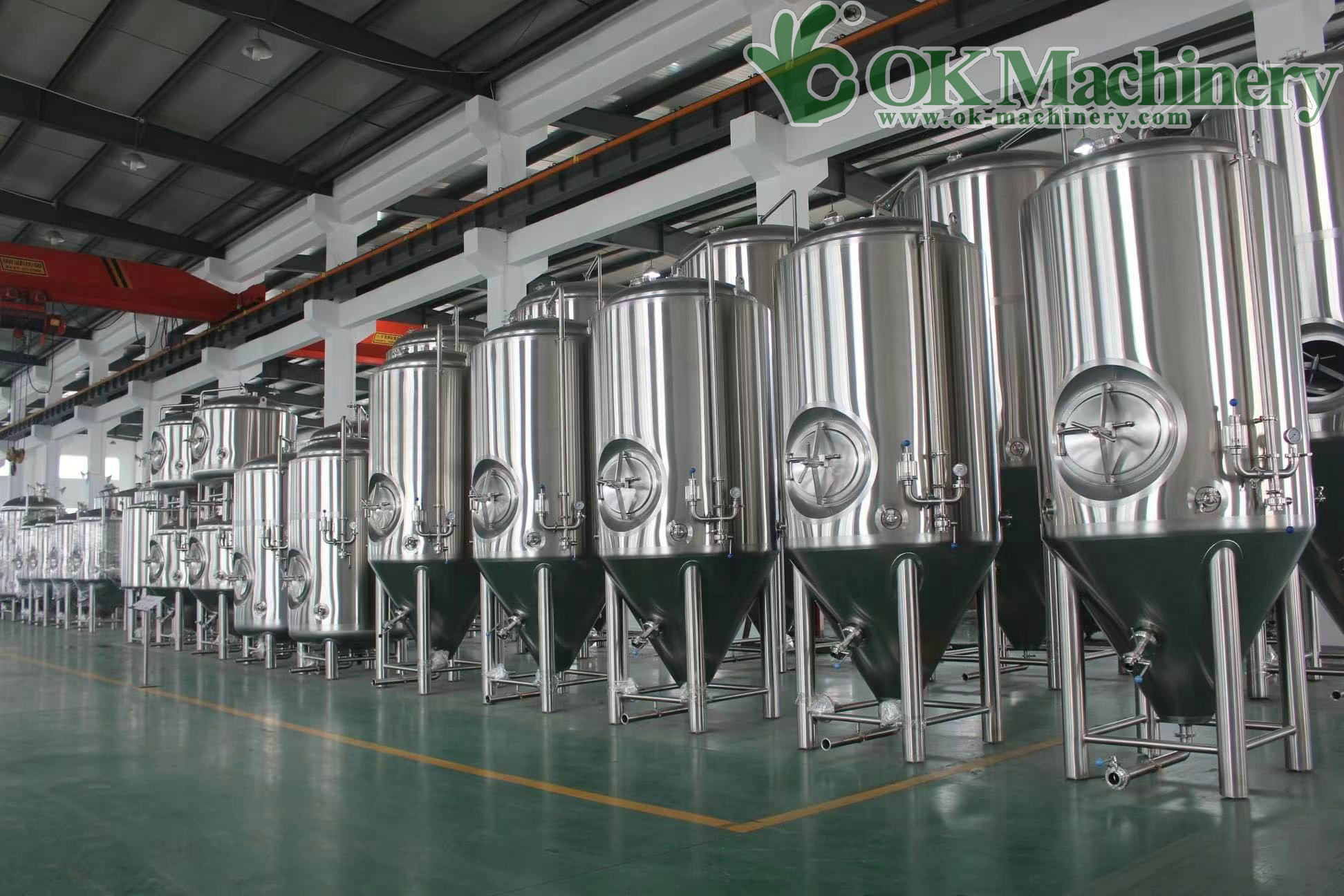 OK-B6 1000L 2000L Factory Machines Alcohol Production Equipment Micro Brewery Beer Brewing Equipment