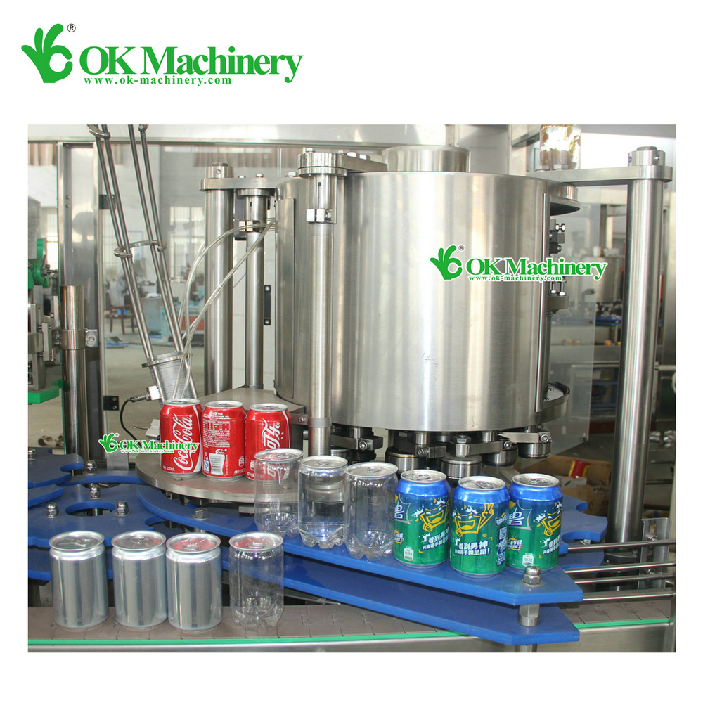 BKBK01 Automatic complete plant A to Z tin beverage juice canning line aluminium beer Can filling machine