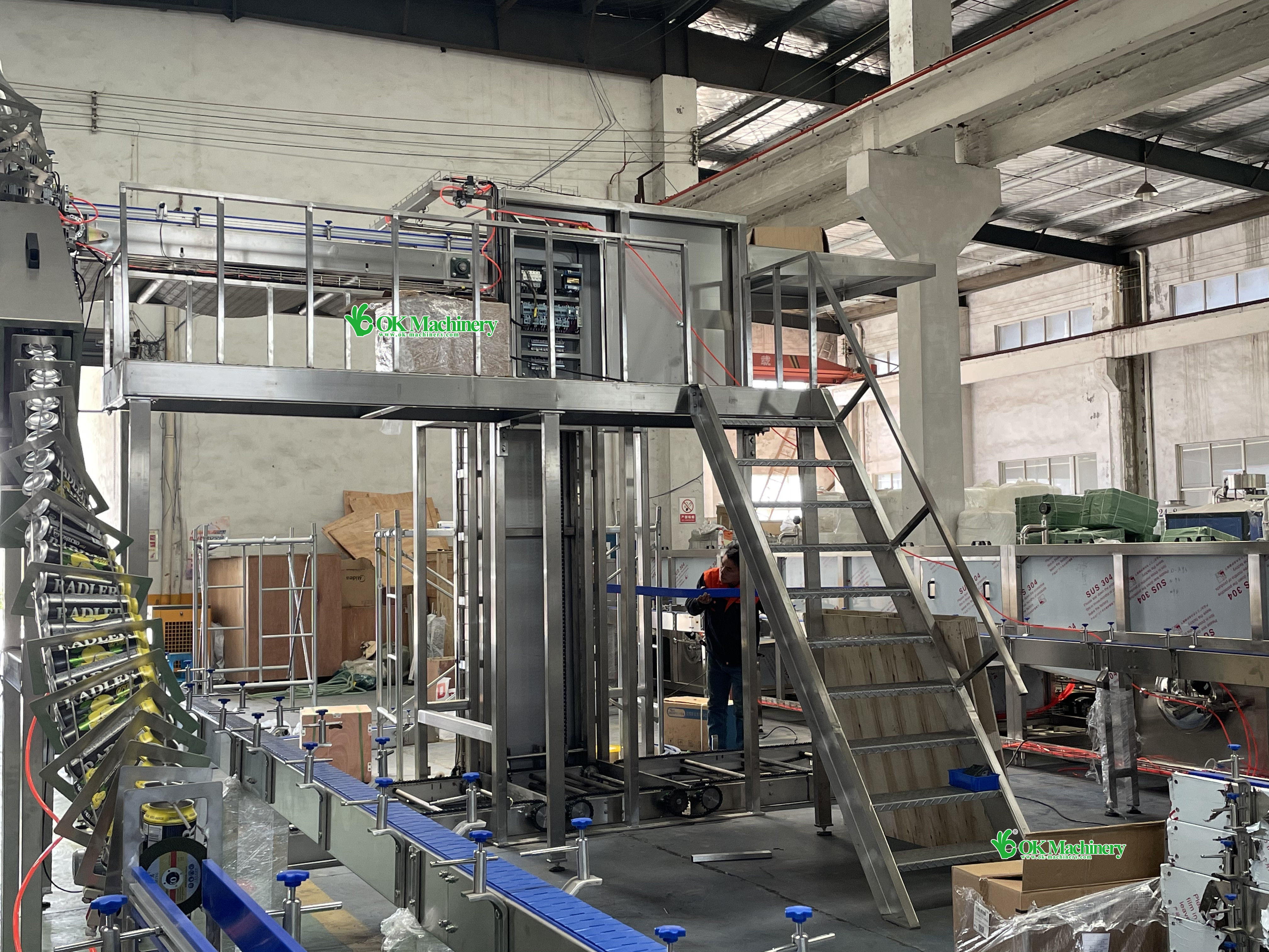 Automatic tin Can Container Palletizer And Depalletizer Machine