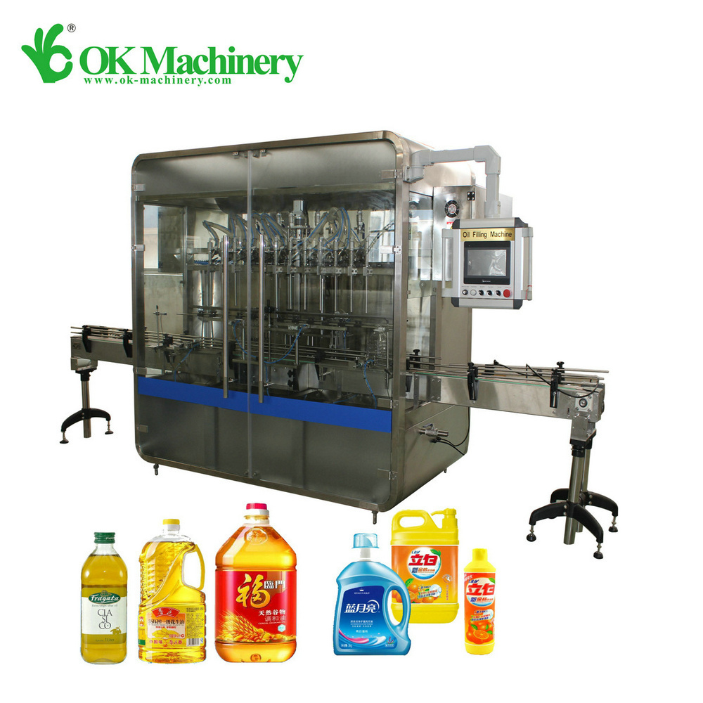 XP593 Fully automatic best price high accuracy clean liquid oil filling machine