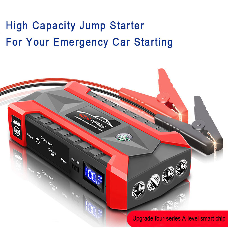 89800 MAH Car Power Bank Jump Starter Air Compressor Portable Multifunction 12V High Power Jump Starter With Tire Inflator