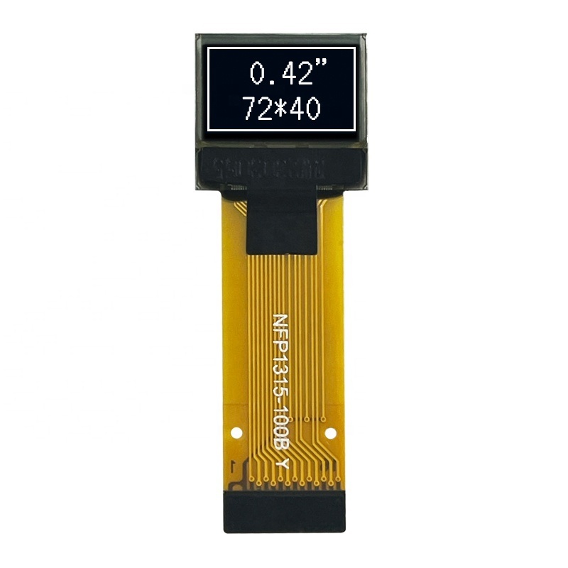 Mini Small Size PM-OLED White Mono Color COG 0.42'' SSD1315 72X40 SPI I2C 0.42 Inch OLED Display