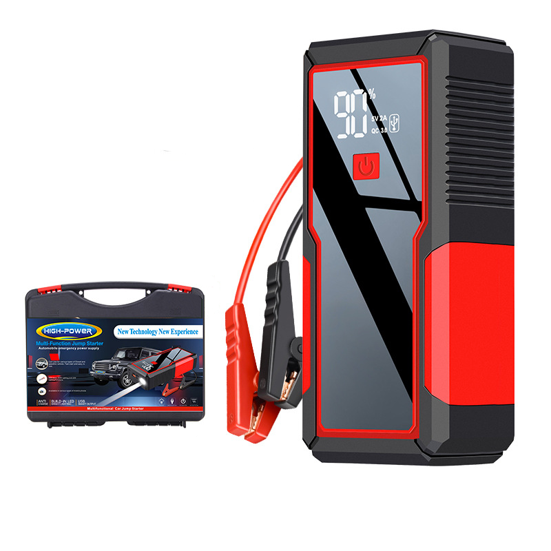 Car Jump Booster 12V 26000mAh Emergency Portable Power Bank Jumpstarter  Car Battery Jump Starter With Air Compressor Air Pump